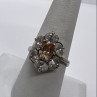 925 Sterling Silver CZ Ring Size 8
