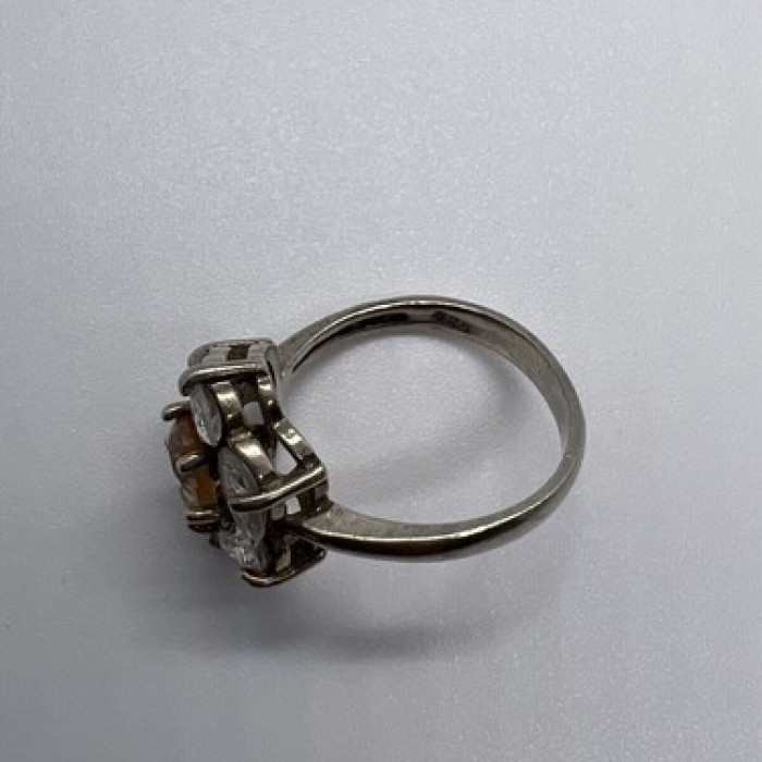 925 Sterling Silver CZ Ring Size 8