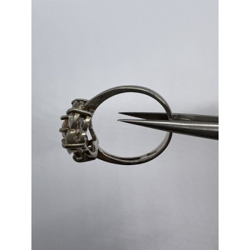 925 Sterling Silver CZ Ring Size 8