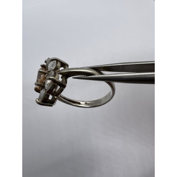925 Sterling Silver CZ Ring Size 8