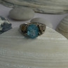 925 Sterling Silver Topaz Ring Size 7