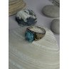 925 Sterling Silver Topaz Ring Size 7