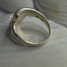 925 Sterling Silver Abalone Ring Size 7.5 Sizable Design