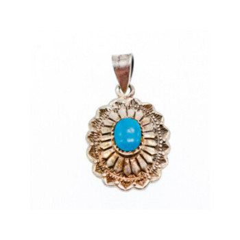 925 Sterling Silver Turquoise Pendant