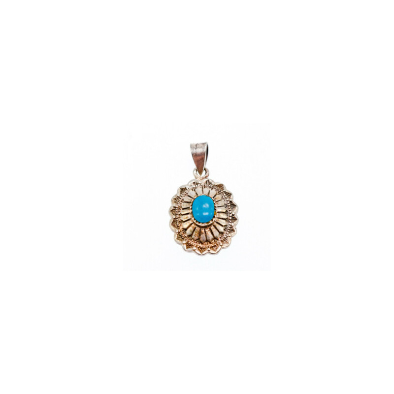 925 Sterling Silver Turquoise Pendant