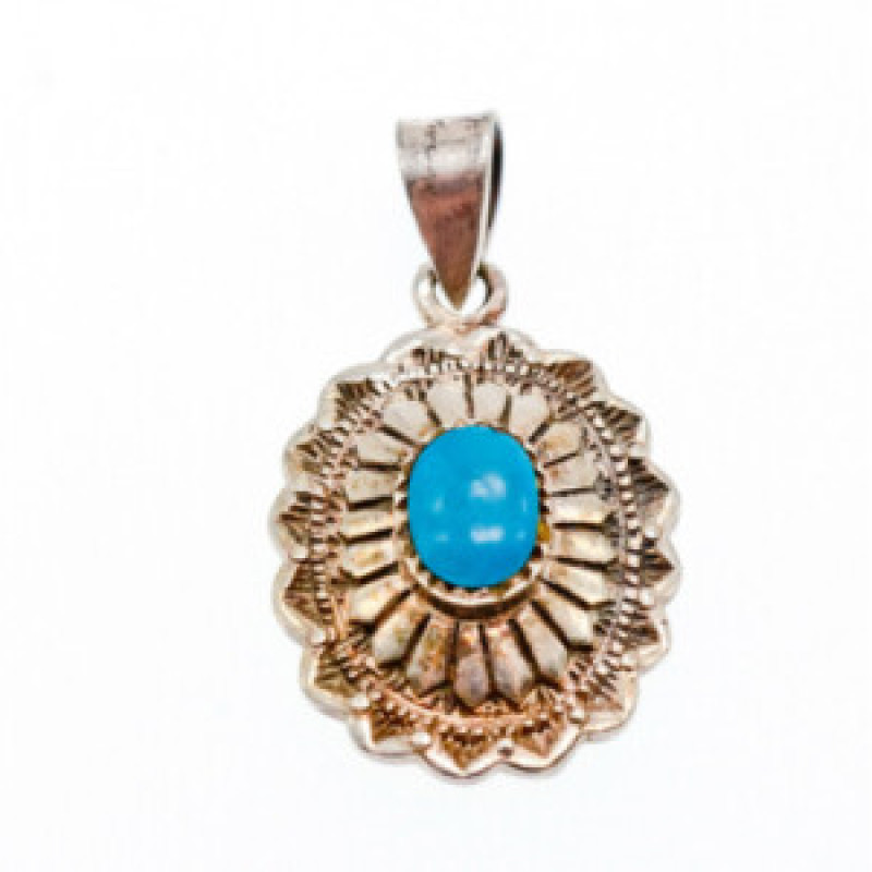 925 Sterling Silver Turquoise Pendant