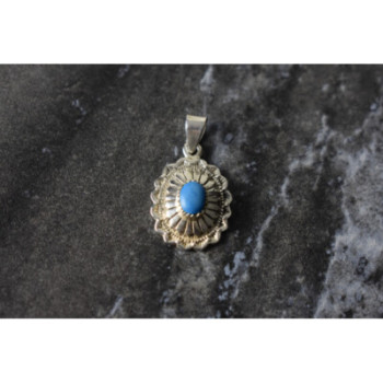 925 Sterling Silver Turquoise Pendant