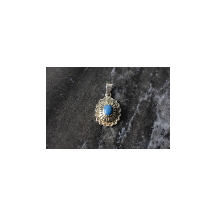 925 Sterling Silver Turquoise Pendant
