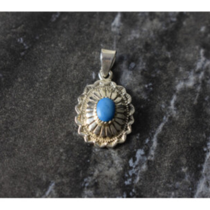 925 Sterling Silver Turquoise Pendant