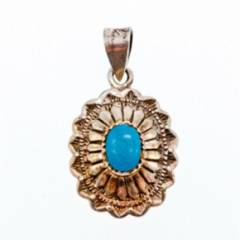 925 Sterling Silver Turquoise Pendant