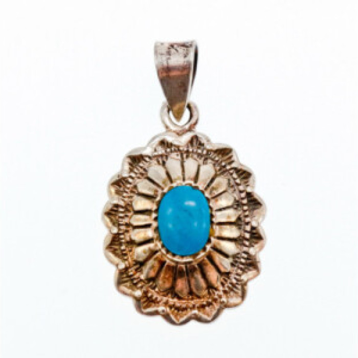 925 Sterling Silver Turquoise Pendant