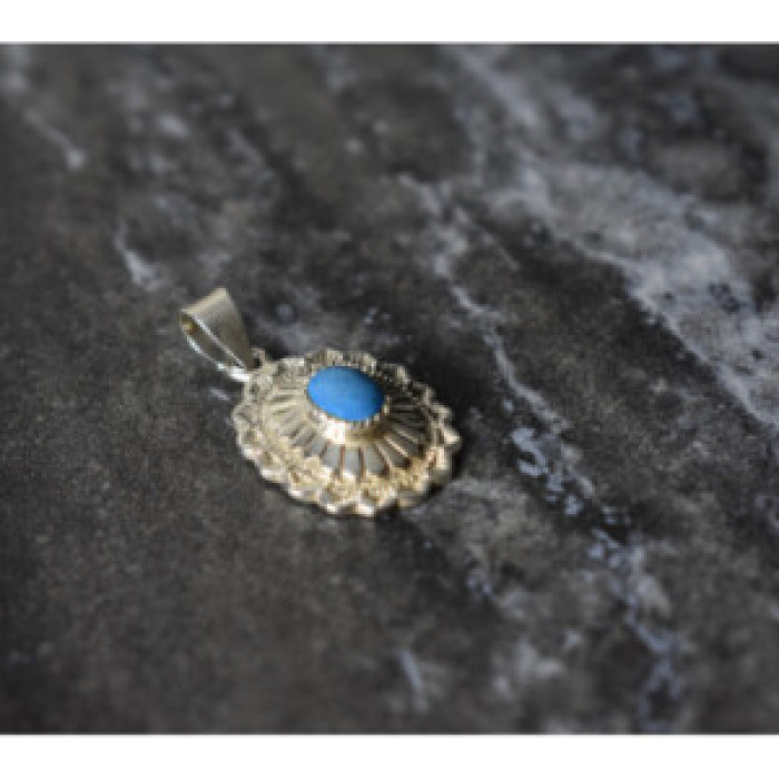 925 Sterling Silver Turquoise Pendant