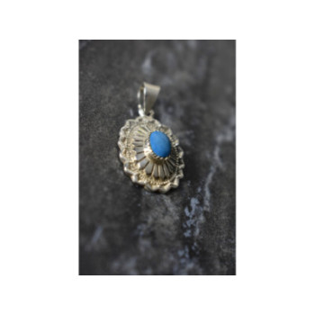 925 Sterling Silver Turquoise Pendant
