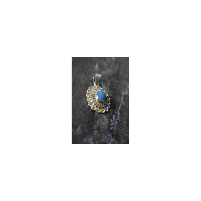 925 Sterling Silver Turquoise Pendant