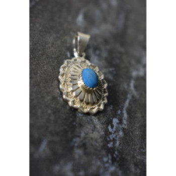 925 Sterling Silver Turquoise Pendant