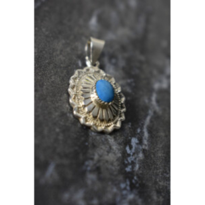 925 Sterling Silver Turquoise Pendant