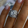 Beautiful Design 925 Sterling Silver Cz Ring Size 5.5
