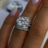 Beautiful Design 925 Sterling Silver Cz Ring Size 5.5