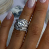 Beautiful Design 925 Sterling Silver Cz Ring Size 5.5
