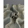 Mens 925 Sterling Silver CZ Ring Size 10