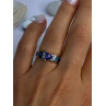 925 Sterling Silver Amethyst & Beryl & Opal Ring Size 6.5