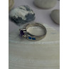 925 Sterling Silver Amethyst & Beryl & Opal Ring Size 6.5