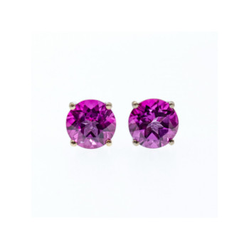 925 Sterling Silver Almandine Stud Earrings