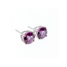925 Sterling Silver Almandine Stud Earrings