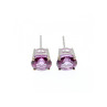 925 Sterling Silver Almandine Stud Earrings