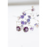 925 Sterling Silver Almandine Stud Earrings