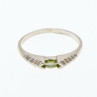 925 Sterling Silver Peridot Ring Size 10.25