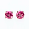925 Sterling Silver Morganite Stud Earrings