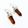 925 Sterling Silver Tiger'S Eye Earrings