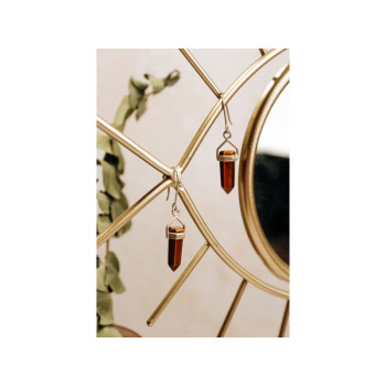 925 Sterling Silver Tiger's Eye Earrings