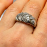 925 Sterling Silver Diamonds Ring Size 8