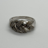 925 Sterling Silver Diamonds Ring Size 8