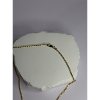 925 Sterling Silver Gold Plated Chain Length 18 Inch