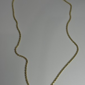 925 Sterling Silver Gold Plated Chain Length 18 Inch