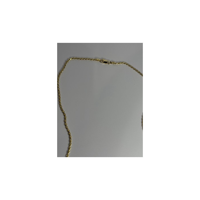 925 Sterling Silver Gold Plated Chain Length 18 Inch