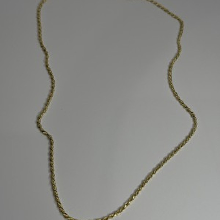 925 Sterling Silver Gold Plated Chain Length 18 Inch