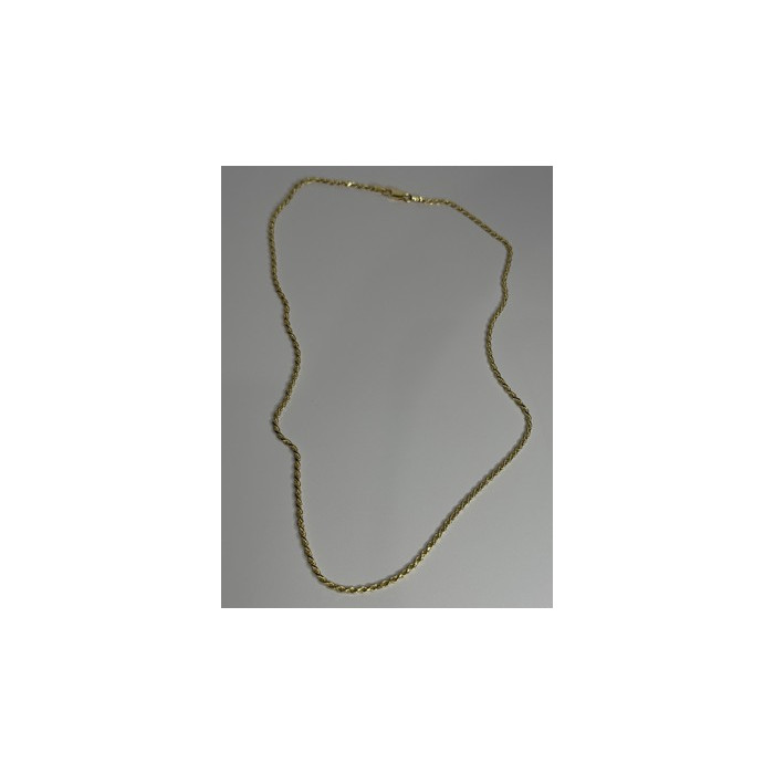 925 Sterling Silver Gold Plated Chain Length 18 Inch
