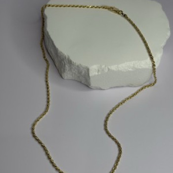 925 Sterling Silver Gold Plated Chain Length 18 Inch