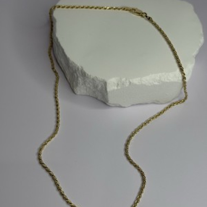 925 Sterling Silver Gold Plated Chain Length 18 Inch