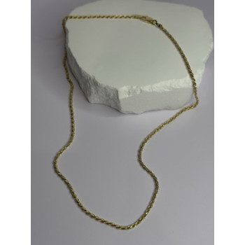 925 Sterling Silver Gold Plated Chain Length 18 Inch