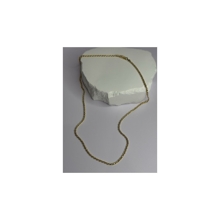 925 Sterling Silver Gold Plated Chain Length 18 Inch