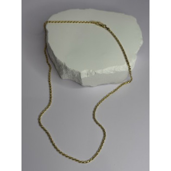 925 Sterling Silver Gold Plated Chain Length 18 Inch