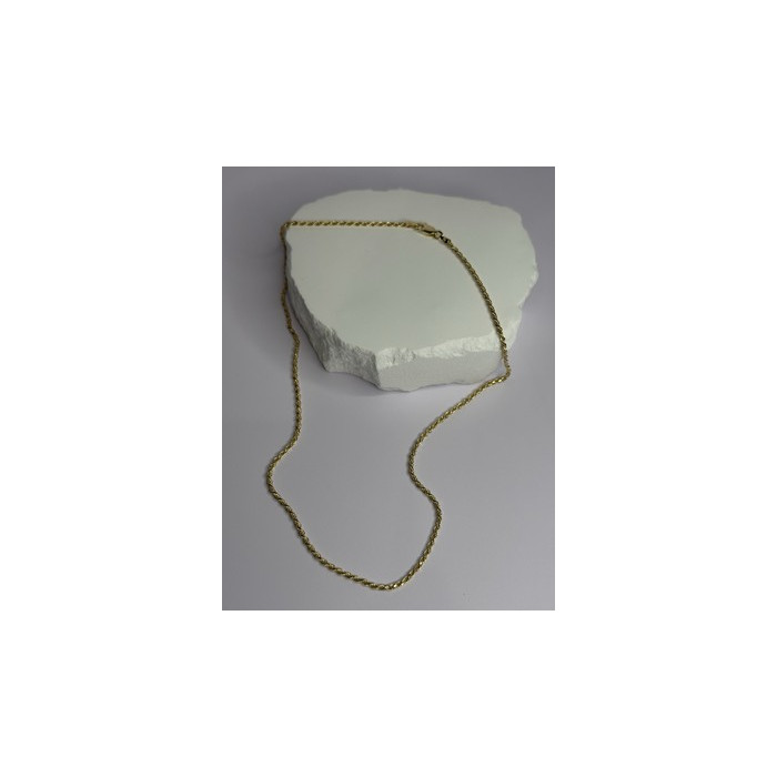 925 Sterling Silver Gold Plated Chain Length 18 Inch