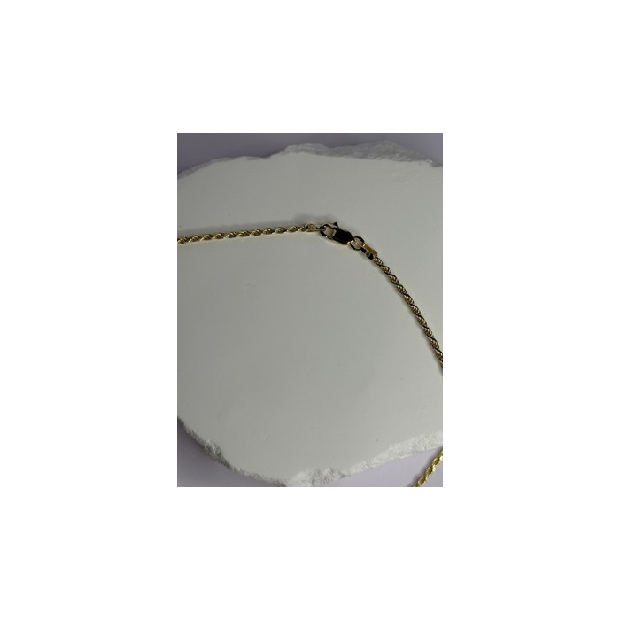925 Sterling Silver Gold Plated Chain Length 18 Inch
