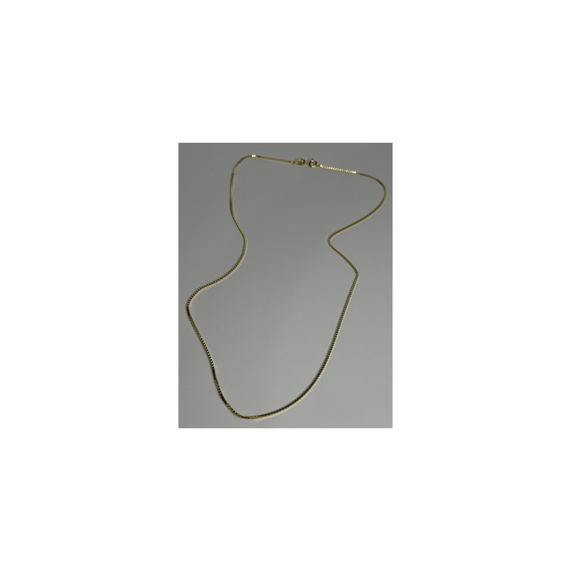 925 Sterling Silver Gold Plated Chain Length 18 Inch