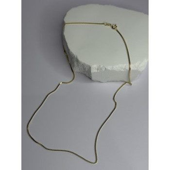 925 Sterling Silver Gold Plated Chain Length 18 Inch